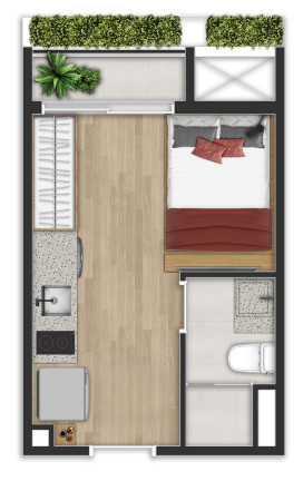 Imagem Apartamento com 1 Quarto à Venda, 27 m² em Indianópolis - São Paulo Imagem Apartamento com 1 Quarto à Venda, 27 m² em Indianópolis - São Paulo