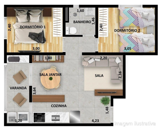 Imagem Apartamento com 2 Quartos à Venda, 42 m² em Vila Ré - São Paulo Imagem Apartamento com 2 Quartos à Venda, 42 m² em Vila Ré - São Paulo
