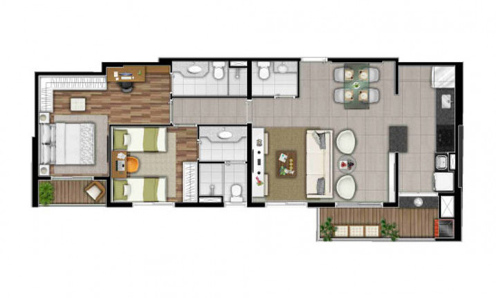 Imagem Apartamento com 3 Quartos à Venda, 109 m² em Alphaville - Barueri Imagem Apartamento com 3 Quartos à Venda, 109 m² em Alphaville - Barueri