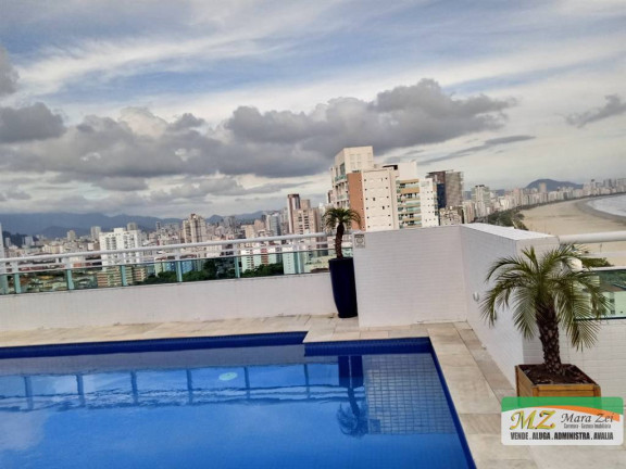 Imagem Apartamento com 3 Quartos para Alugar, 90 m² em José Menino - Santos