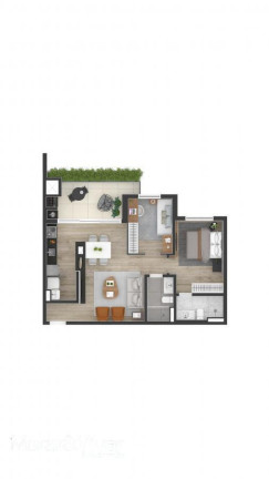 Imagem Apartamento com 3 Quartos à Venda, 107 m² em Centro - Curitiba