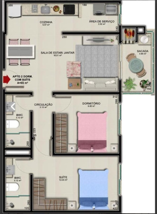 Apartamento com 2 Quartos à Venda, 65 m² em Ingleses Norte - Florianópolis