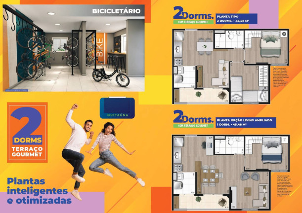 Imagem Apartamento com 2 Quartos à Venda, 45 m² em Quitaúna - Osasco