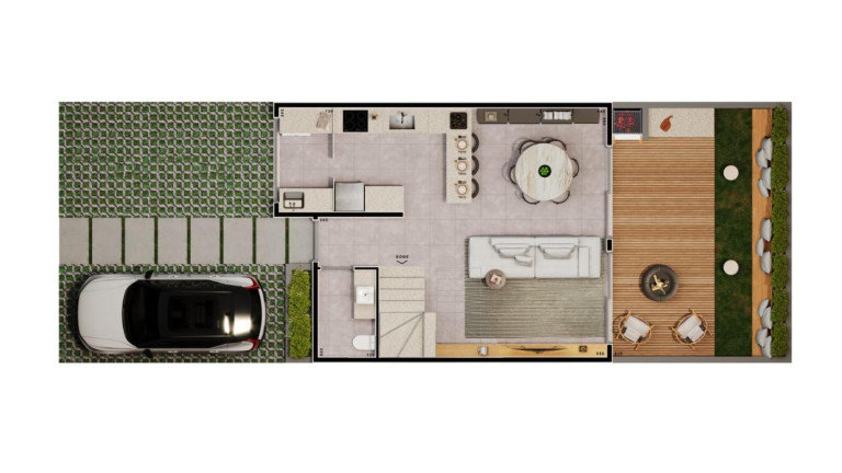 Imagem Sobrado com 3 Quartos à Venda, 103 m² em Santa Felicidade - Curitiba