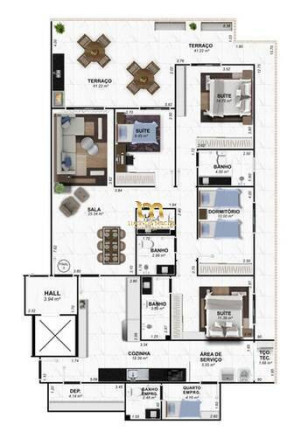 Imagem Apartamento com 2 Quartos à Venda, 119 m² em Caiçara - Praia Grande