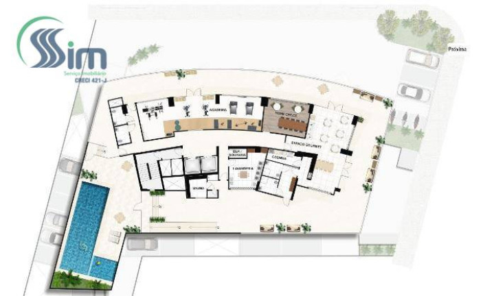 Imagem Apartamento com 1 Quarto à Venda, 37 m² em Cocó - Fortaleza