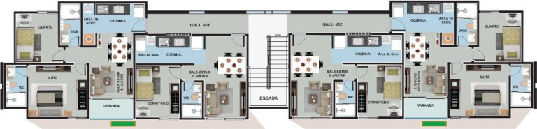 Imagem Apartamento com 1 Quarto à Venda, 36 m² em Portal Do Sol - João Pessoa