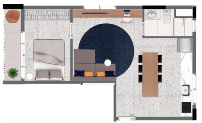 Imagem Apartamento com 1 Quarto à Venda, 47 m² em Santa Cecília - São Paulo