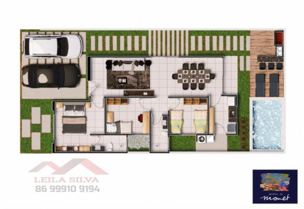 Imagem Casa com 2 Quartos à Venda, 89 m² em Gurupi - Teresina