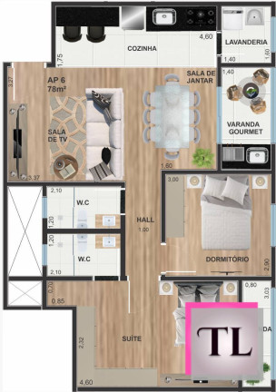 Imagem Apartamento com 3 Quartos à Venda, 70 m² em Vila Togni - Poços De Caldas