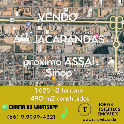 Casa à Venda, 1.625 m² em Setor Comercial - Sinop
