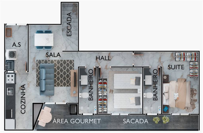 Imagem Sobrado com 2 Quartos à Venda, 75 m² em Boqueirao - Praia Grande