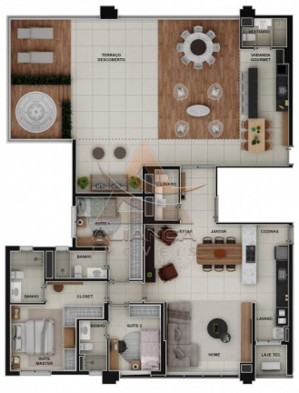 Imagem Apartamento com 3 Quartos à Venda, 221 m² em Jardim Olhos D'água - Ribeirão Preto Imagem Apartamento com 3 Quartos à Venda, 221 m² em Jardim Olhos D'água - Ribeirão Preto