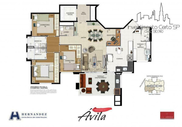 Imagem Apartamento com 3 Quartos à Venda, 118 m² em Chácara Santo Antônio (zona Leste) - São Paulo Imagem Apartamento com 3 Quartos à Venda, 118 m² em Chácara Santo Antônio (zona Leste) - São Paulo