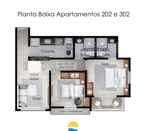 Imagem Apartamento com 2 Quartos à Venda, 53 m² em Altiplano - João Pessoa