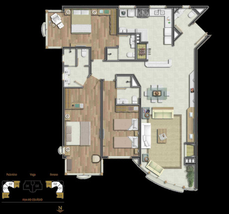 Imagem Apartamento com 5 Quartos à Venda, 314 m² em Centro - Gramado Imagem Apartamento com 5 Quartos à Venda, 314 m² em Centro - Gramado