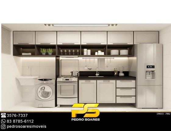 Apartamento com 1 Quarto à Venda, 43 m² em Jardim Cidade Universitária - João Pessoa