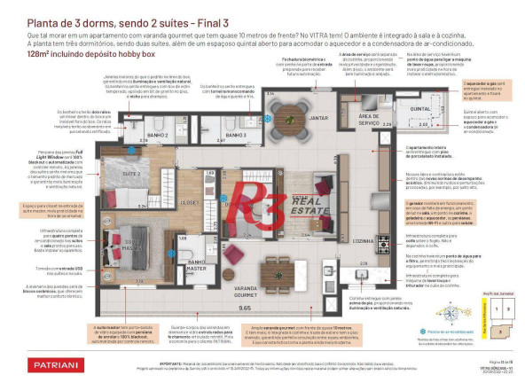 Imagem Apartamento com 3 Quartos à Venda, 124 m² em Gonzaga - Santos