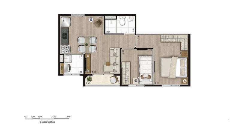 Imagem Apartamento com 2 Quartos à Venda, 39 m² em Vila Das Belezas - São Paulo