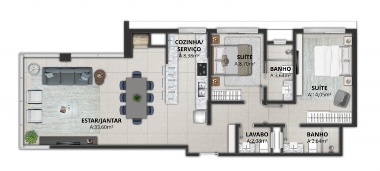 Imagem Apartamento com 2 Quartos à Venda, 77 m² em Centro - Torres Imagem Apartamento com 2 Quartos à Venda, 77 m² em Centro - Torres