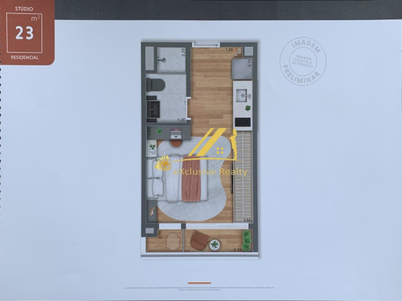 Imagem Imóvel com 1 Quarto à Venda, 23 m² em Jardim Das Acácias - São Paulo Imagem Imóvel com 1 Quarto à Venda, 23 m² em Jardim Das Acácias - São Paulo