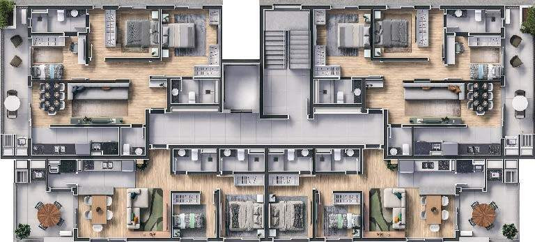 Imagem Apartamento com 3 Quartos à Venda, 90 m² em Portão - Curitiba Imagem Apartamento com 3 Quartos à Venda, 90 m² em Portão - Curitiba