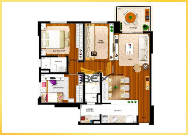 Imagem Apartamento com 2 Quartos à Venda, 87 m² em Jardim Tupanci - Barueri