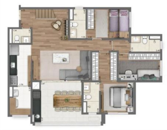 Imagem Apartamento com 3 Quartos à Venda, 110 m² em Panamby - São Paulo