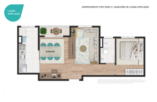 Imagem Apartamento com 2 Quartos à Venda, 63 m² em Jardim Barro Branco - Cotia