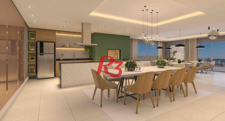 Imagem Apartamento com 3 Quartos à Venda, 124 m² em Gonzaga - Santos