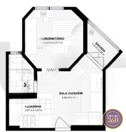 Imagem Apartamento com 1 Quarto à Venda, 29 m² em Centro - São Paulo