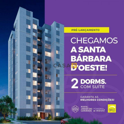 Apartamento com 2 Quartos à Venda, 53 m² em Parque Planalto - Santa Bárbara D'oeste
