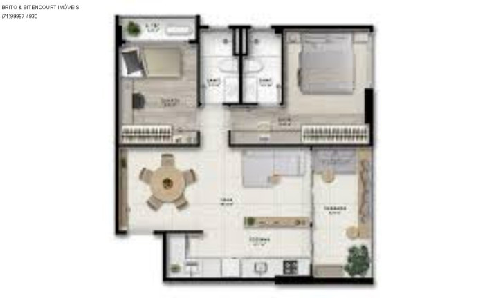 Imagem Imóvel com 2 Quartos à Venda, 58 m² em Ondina - Salvador Imagem Imóvel com 2 Quartos à Venda, 58 m² em Ondina - Salvador