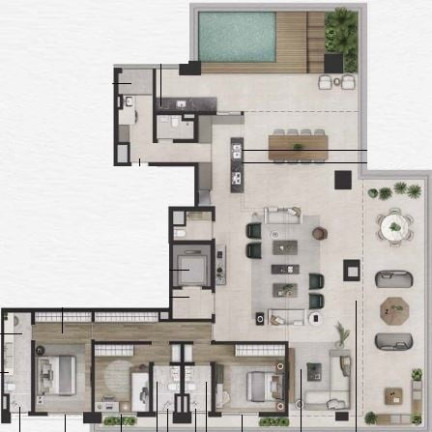 Imagem Apartamento com 3 Quartos à Venda, 206 m² em Itaim Bibi - São Paulo