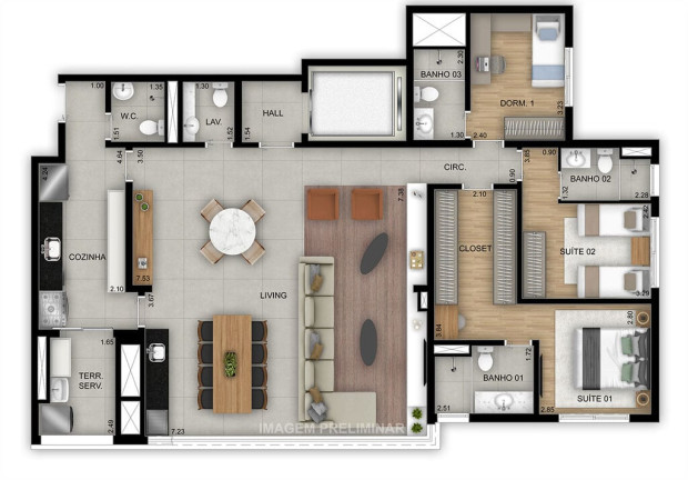 Imagem Apartamento com 3 Quartos à Venda, 112 m² em Tatuapé - São Paulo