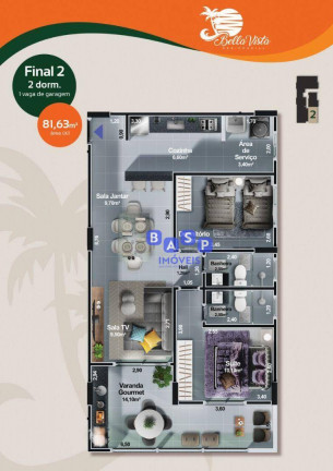 Imagem Apartamento com 2 Quartos à Venda, 81 m² em Centro - Itanhaém Imagem Apartamento com 2 Quartos à Venda, 81 m² em Centro - Itanhaém