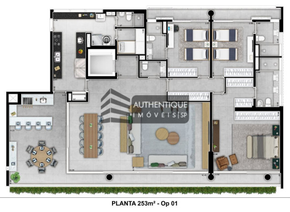 Imagem Apartamento com 3 Quartos à Venda, 252 m² em Cidade Jardim - São Paulo Imagem Apartamento com 3 Quartos à Venda, 252 m² em Cidade Jardim - São Paulo