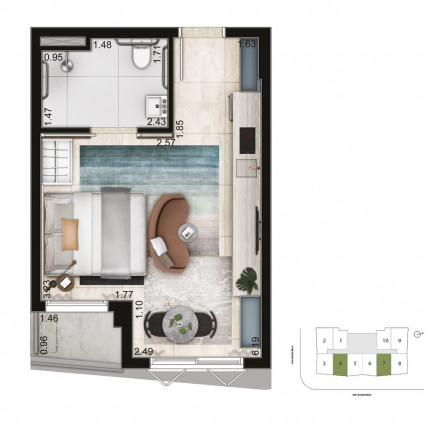 Imagem Apartamento com 2 Quartos à Venda, 59 m² em Vila Nova Conceição - São Paulo
