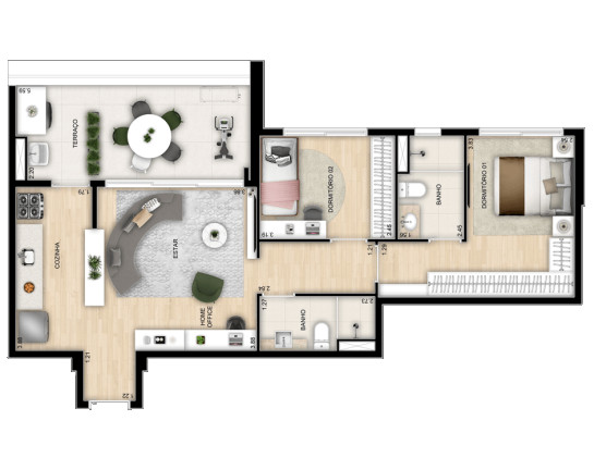 Imagem Apartamento com 2 Quartos à Venda, 74 m² em Parque Imperial - São Paulo Imagem Apartamento com 2 Quartos à Venda, 74 m² em Parque Imperial - São Paulo