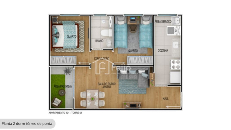Imagem Apartamento com 2 Quartos à Venda, 44 m² em Costa E Silva - Porto Alegre Imagem Apartamento com 2 Quartos à Venda, 44 m² em Costa E Silva - Porto Alegre