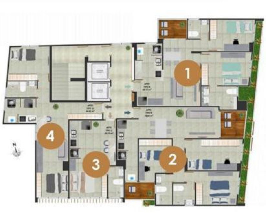 Apartamento com 3 Quartos à Venda, 78 m² em Jardim Oceania - João Pessoa