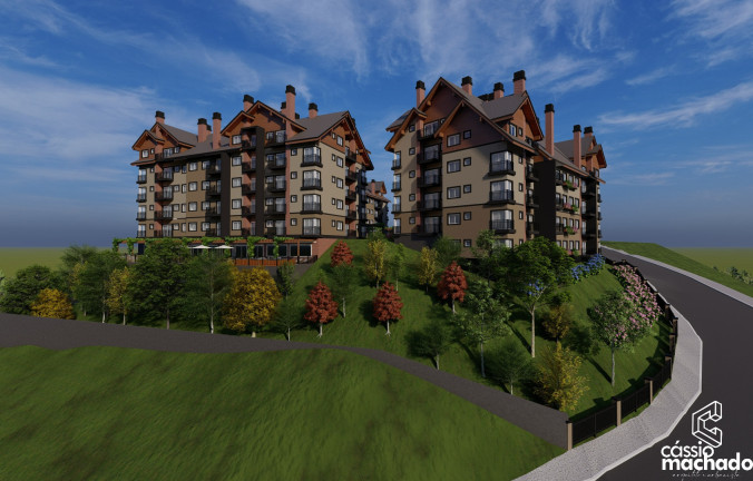 Imagem Apartamento com 1 Quarto à Venda, 44 m² em Moura - Gramado Imagem Apartamento com 1 Quarto à Venda, 44 m² em Moura - Gramado