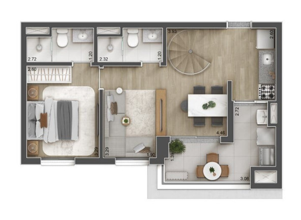 Imagem Apartamento com 2 Quartos à Venda, 49 m² em Bela Vista - Osasco Imagem Apartamento com 2 Quartos à Venda, 49 m² em Bela Vista - Osasco