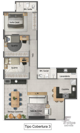 Imagem Imóvel com 2 Quartos à Venda, 65 m² em Praia Da Costa - Vila Velha