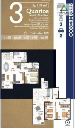 Imagem Cobertura com 3 Quartos à Venda, 138 m² em São Mateus - Juiz De Fora