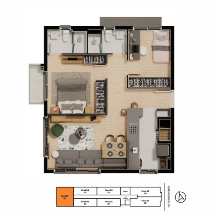 Imagem Apartamento com 2 Quartos à Venda, 66 m² em Bom Fim - Porto Alegre