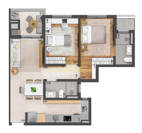 Imagem Apartamento com 2 Quartos à Venda, 65 m² em Saco Grande - Florianópolis
