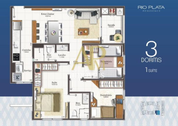 Imagem Apartamento com 3 Quartos à Venda, 80 m² em Capoeiras - Florianópolis