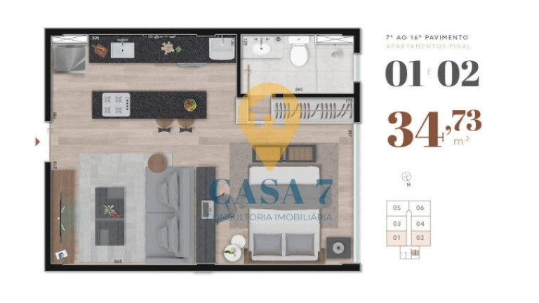 Imagem Apartamento com 1 Quarto à Venda, 37 m² em Boa Viagem - Belo Horizonte