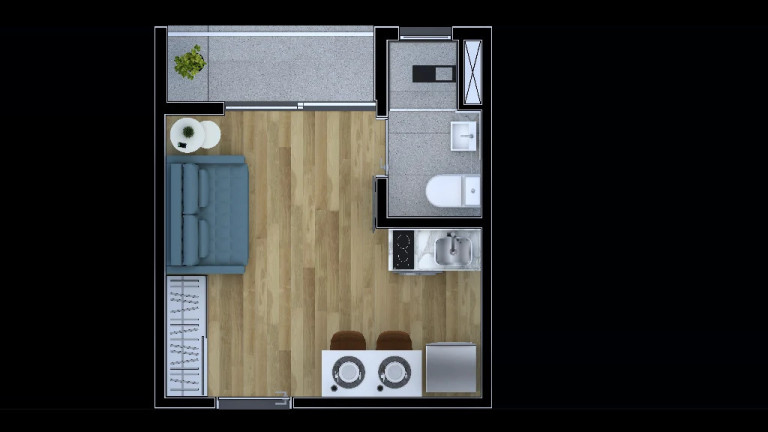 Imagem Apartamento com 1 Quarto à Venda, 27 m² em Vila Pierina - São Paulo